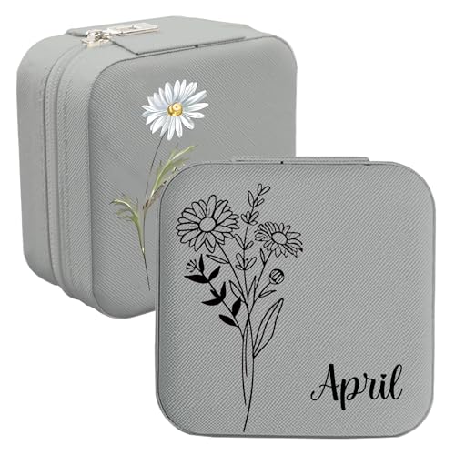 toyofmine Personalisierte Schmuckschatulle, Reise Schmuckkästchen,Personalisierte Schmuckkästchen mit Namen, Geschenk für Freundin, Mama, Freundin, Geburtstag, Hochzeitstag toyofmine Personalisierte Schmuckschatulle, Reise Schmuckkästchen,Personalisierte Schmuckkästchen mit Namen, Geschenk für Freundin, Mama, Freundin, Geburtstag, Hochzeitstag von toyofmine