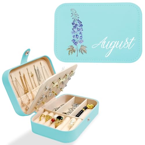 toyofmine Personalisierte Schmuckschatulle für Damen, individuelles Reise Schmuckkästchen, Leder-Schmuck-Organizer-Box für Ringe und Ohrringe, personalisierte Geschenke für Frauen toyofmine Personalisierte Schmuckschatulle für Damen, individuelles Reise Schmuckkästchen, Leder-Schmuck-Organizer-Box für Ringe und Ohrringe, personalisierte Geschenke für Frauen von toyofmine