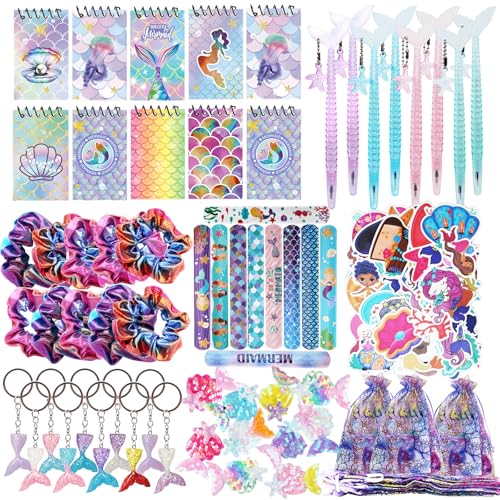 120stk Meerjungfrau Mitgebsel Kindergeburtstag Gastgeschenke mit Notizbuch Scrunchies Kugelschreiber Haarnadeln Schlüsselanhänger Slap Armband Geschenktüten Sticker Geburtstag Pinata Kinder Mädchen 120stk Meerjungfrau Mitgebsel Kindergeburtstag Gastgeschenke mit Notizbuch Scrunchies Kugelschreiber Haarnadeln Schlüsselanhänger Slap Armband Geschenktüten Sticker Geburtstag Pinata Kinder Mädchen von toywowz
