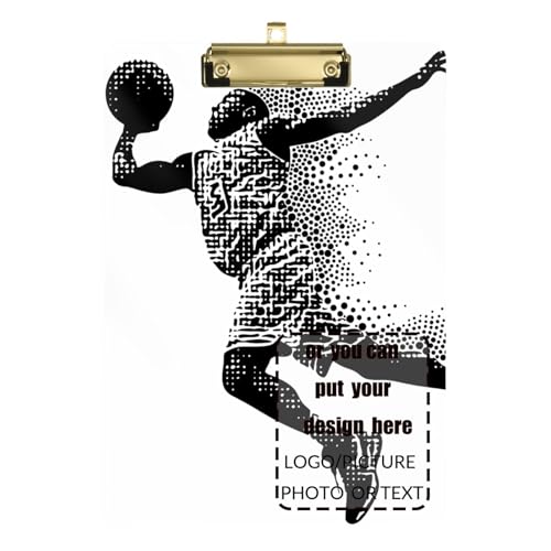 Basketballspieler, Klemmbrett, Kunststoff, für Fußball, Softball, Coaching, Größe 22,9 x 30,5 cm von tplaotee