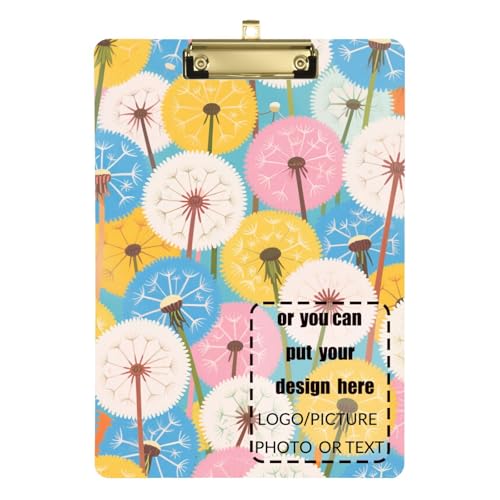Bunte Cartoon-Pusteblumen-Clipbrett, Standard-Loch, für Fußball, Softball, Coaching, Größe 22,9 x 30,5 cm Bunte Cartoon-Pusteblumen-Clipbrett, Standard-Loch, für Fußball, Softball, Coaching, Größe 22,9 x 30,5 cm von tplaotee