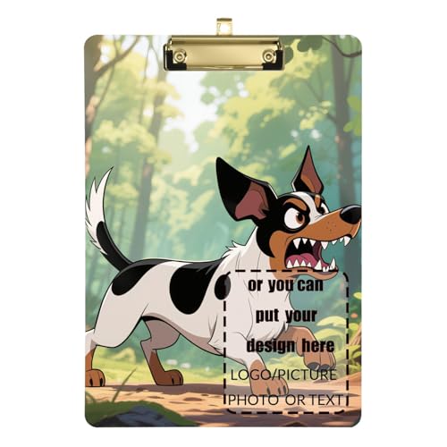 Cartoon-Dackel-Hunde, personalisierbar, wasserdicht, für Fußball, Softball, Coaching, Größe 22,9 x 30,5 cm von tplaotee