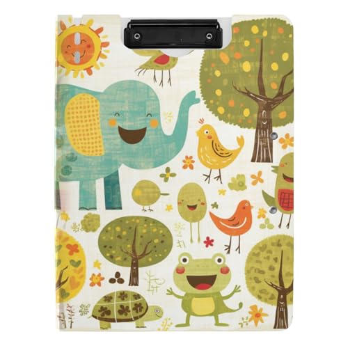 Faltbare Klemmbretter Doodle-Stil Cartoon Elefant Vogel Niedlich A4 Klemmbrett Binderfolio Doppelclips Stifthalter Schule Clipboard mit Abdeckung Faltbare Klemmbretter Doodle-Stil Cartoon Elefant Vogel Niedlich A4 Klemmbrett Binderfolio Doppelclips Stifthalter Schule Clipboard mit Abdeckung von tplaotee