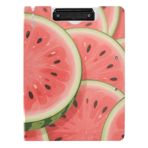 Faltbares Klemmbrett Cartoon Frischobst Wassermelone A4 Klemmbrett mit Ordner Zwei Metallclips Stifthalter Still-Clipboard mit festem Einband Faltbares Klemmbrett Cartoon Frischobst Wassermelone A4 Klemmbrett mit Ordner Zwei Metallclips Stifthalter Still-Clipboard mit festem Einband von tplaotee