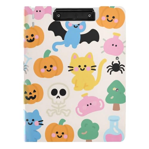 Faltbares Klemmbrett Halloween Orange Kürbis Katzen A4 Klemmbrett Binderfolio Doppelte Metallclips Stifthalter Schule Klemmbrett mit Abdeckung Faltbares Klemmbrett Halloween Orange Kürbis Katzen A4 Klemmbrett Binderfolio Doppelte Metallclips Stifthalter Schule Klemmbrett mit Abdeckung von tplaotee