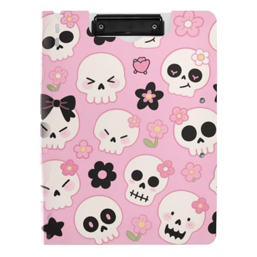Faltbares Klemmbrett Halloween Weiß Schädel Blumen A4 Klemmbrett Binderfolio Horizontal und Vertikal Doppelclips Schule Klemmbrett mit Abdeckung Faltbares Klemmbrett Halloween Weiß Schädel Blumen A4 Klemmbrett Binderfolio Horizontal und Vertikal Doppelclips Schule Klemmbrett mit Abdeckung von tplaotee