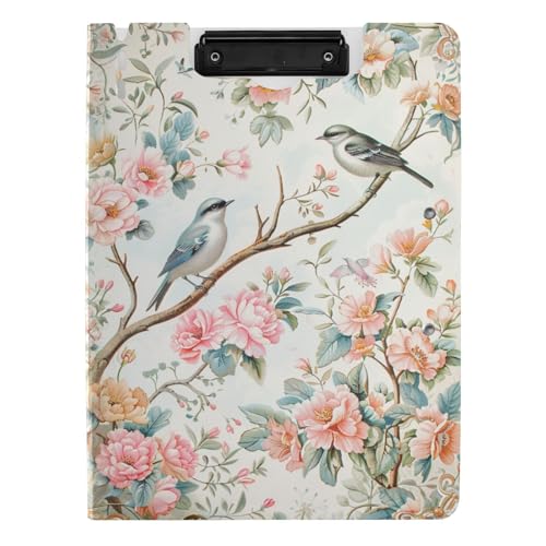 Faltbares Klemmbrett mit Aufbewahrung, Illustration, niedlicher Vogel, Frühling, A4, Clipfolio, Doppel-Clips, Stifthalter, Still-Clipboard mit Abdeckung Faltbares Klemmbrett mit Aufbewahrung, Illustration, niedlicher Vogel, Frühling, A4, Clipfolio, Doppel-Clips, Stifthalter, Still-Clipboard mit Abdeckung von tplaotee