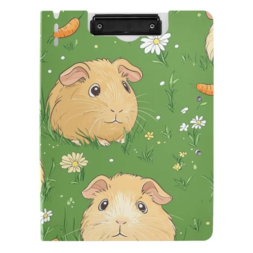 Faltbares Klemmbrett mit Aufbewahrung, niedliches grünes Tier, Meerschweinchen, Cartoon, A4, Klemmbrett, Ordner, horizontale und vertikale Doppel-Clips, Still-Clipboard mit Abdeckung Faltbares Klemmbrett mit Aufbewahrung, niedliches grünes Tier, Meerschweinchen, Cartoon, A4, Klemmbrett, Ordner, horizontale und vertikale Doppel-Clips, Still-Clipboard mit Abdeckung von tplaotee