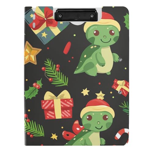 Faltbares Klemmbrett mit Dinosaurier-Motiv, A4-Klemmbrett mit Ordner, zwei Metall-Clips, Stifthalter, Büro-Klemmbrett mit Abdeckung Faltbares Klemmbrett mit Dinosaurier-Motiv, A4-Klemmbrett mit Ordner, zwei Metall-Clips, Stifthalter, Büro-Klemmbrett mit Abdeckung von tplaotee