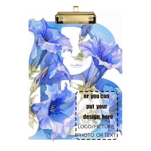 Floralmorphischer Buchstabe B, blaue Glockenblume, Aquarell-Stil, individuelle Rechnung, Klemmbrett, Hartfaserplatte für Klassenzimmer, Zubehör für Lehrer, Grundgröße, 22,9 x 30,5 cm Floralmorphischer Buchstabe B, blaue Glockenblume, Aquarell-Stil, individuelle Rechnung, Klemmbrett, Hartfaserplatte für Klassenzimmer, Zubehör für Lehrer, Grundgröße, 22,9 x 30,5 cm von tplaotee