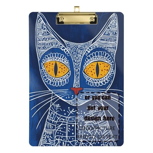 Geometrische Kunst-Katzen-Illustration, anpassbare Klemmbrett-Mappe, wasserdicht, für legale Frauen, Basketball-Trainer, Größe 22,9 x 30,5 cm Geometrische Kunst-Katzen-Illustration, anpassbare Klemmbrett-Mappe, wasserdicht, für legale Frauen, Basketball-Trainer, Größe 22,9 x 30,5 cm von tplaotee