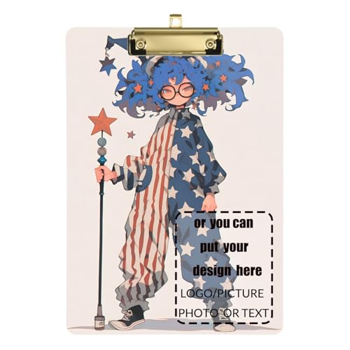 Independence Day Anime-Girl-Klemmbrett, Standardloch für Fußball, Softball, Coaching, Größe 22,9 x 30,5 cm Independence Day Anime-Girl-Klemmbrett, Standardloch für Fußball, Softball, Coaching, Größe 22,9 x 30,5 cm von tplaotee