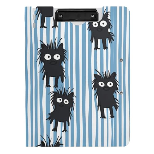 Klappbares Klemmbrett schwarz Monster blau und weiß gestreift A4 Klemmbrett mit Ordner Zwei Metallclips Stifthalter Schule Klemmbrett mit Abdeckung Klappbares Klemmbrett schwarz Monster blau und weiß gestreift A4 Klemmbrett mit Ordner Zwei Metallclips Stifthalter Schule Klemmbrett mit Abdeckung von tplaotee