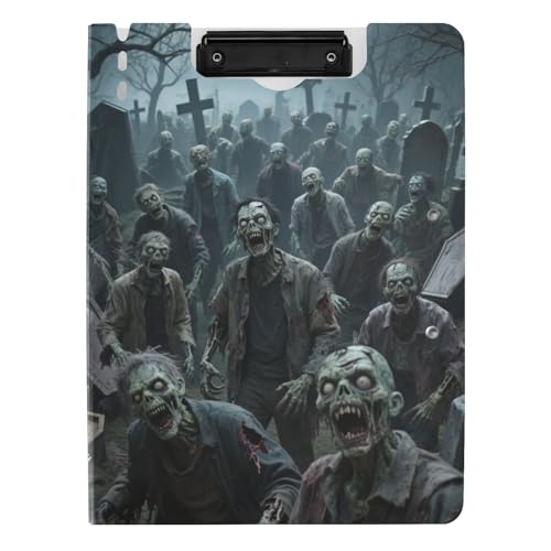 Klemmbrett Faltbare Halloween Zombies A4 Klemmbrett Binder Horizontal und Vertikal Doppelclips Büro Klemmbrett mit Abdeckung Klemmbrett Faltbare Halloween Zombies A4 Klemmbrett Binder Horizontal und Vertikal Doppelclips Büro Klemmbrett mit Abdeckung von tplaotee