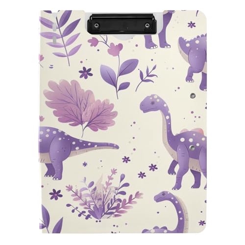 Klemmbrett Faltbare Silhouette von Dinosauriern Lavendel A4 Klemmbrett Binderfolio Doppelte Metallclips Stifthalter Schule Klemmbrett mit Abdeckung Klemmbrett Faltbare Silhouette von Dinosauriern Lavendel A4 Klemmbrett Binderfolio Doppelte Metallclips Stifthalter Schule Klemmbrett mit Abdeckung von tplaotee