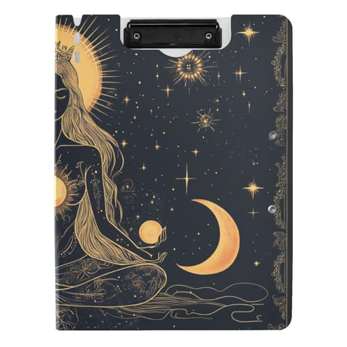 Klemmbrett Muse Moon Godness Boho A4 Klemmbrett Padfolio Zwei Metallclips Stifthalter Schule Klemmbrett mit Abdeckung Klemmbrett Muse Moon Godness Boho A4 Klemmbrett Padfolio Zwei Metallclips Stifthalter Schule Klemmbrett mit Abdeckung von tplaotee