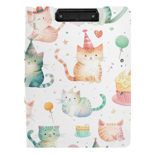 Klemmbrett Ordner Cartoon Niedliche Geburtstagsfeier Katze A4 Klemmbrett Clipfolio Zwei Metallclips Stifthalter Büro Klemmbrett mit Abdeckung Klemmbrett Ordner Cartoon Niedliche Geburtstagsfeier Katze A4 Klemmbrett Clipfolio Zwei Metallclips Stifthalter Büro Klemmbrett mit Abdeckung von tplaotee