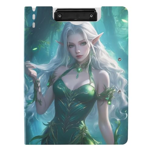 Klemmbrett Ordner Fee Spiel Anime Mädchen Fantasy Kunst Stil A4 Klemmbrett mit Binder Doppelclips Stifthalter Still-Clipboard mit Abdeckung Klemmbrett Ordner Fee Spiel Anime Mädchen Fantasy Kunst Stil A4 Klemmbrett mit Binder Doppelclips Stifthalter Still-Clipboard mit Abdeckung von tplaotee