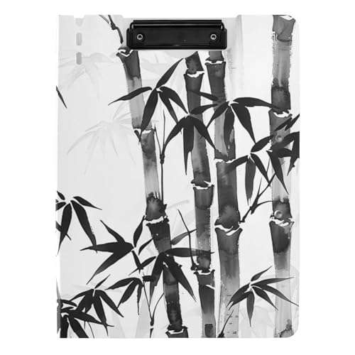 Klemmbrett Ordner Schwarz Weiß Tinte Malerei A4 Klemmbrett mit Binder Doppelte Metallclips Stifthalter Still-Clipboard mit Abdeckung Klemmbrett Ordner Schwarz Weiß Tinte Malerei A4 Klemmbrett mit Binder Doppelte Metallclips Stifthalter Still-Clipboard mit Abdeckung von tplaotee