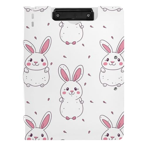 Klemmbrett Ordner Tier Kaninchen Einfache Linie Cartoon Stil A4 Klemmbrett mit Padfolio Horizontal und Vertikal Doppelclips Still-Clipboard mit festem Einband Klemmbrett Ordner Tier Kaninchen Einfache Linie Cartoon Stil A4 Klemmbrett mit Padfolio Horizontal und Vertikal Doppelclips Still-Clipboard mit festem Einband von tplaotee