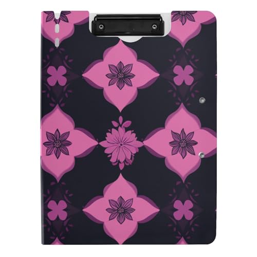 Klemmbrett Ordner Vintage Blumenmuster A4 Klemmbrett Padfolio Zwei Metallclips Stifthalter Still-Clipboard mit Abdeckung Klemmbrett Ordner Vintage Blumenmuster A4 Klemmbrett Padfolio Zwei Metallclips Stifthalter Still-Clipboard mit Abdeckung von tplaotee