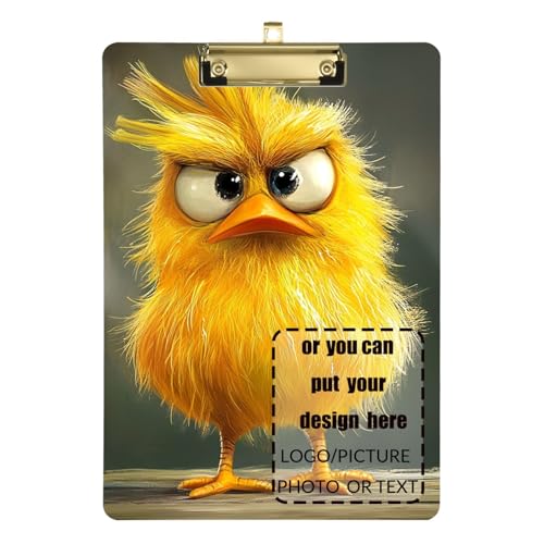 Klemmbrett mit Cartoon-Motiv, lustiges Haustier-Huhn, personalisierbar, hart, transparent, für Schüler, Mädchen, Kinder, Lehrer, Klemmbrett, Größe 22,9 x 30,5 cm Klemmbrett mit Cartoon-Motiv, lustiges Haustier-Huhn, personalisierbar, hart, transparent, für Schüler, Mädchen, Kinder, Lehrer, Klemmbrett, Größe 22,9 x 30,5 cm von tplaotee