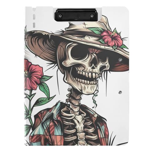Klemmbrett mit Ordner, lustiger Vogelscheuche, Totenkopf, Blumenmuster, bunt, A4-Klemmbrett, Clipfolio horizontale und vertikale Doppel-Clips, Schul-Klemmbrett mit Abdeckung Klemmbrett mit Ordner, lustiger Vogelscheuche, Totenkopf, Blumenmuster, bunt, A4-Klemmbrett, Clipfolio horizontale und vertikale Doppel-Clips, Schul-Klemmbrett mit Abdeckung von tplaotee