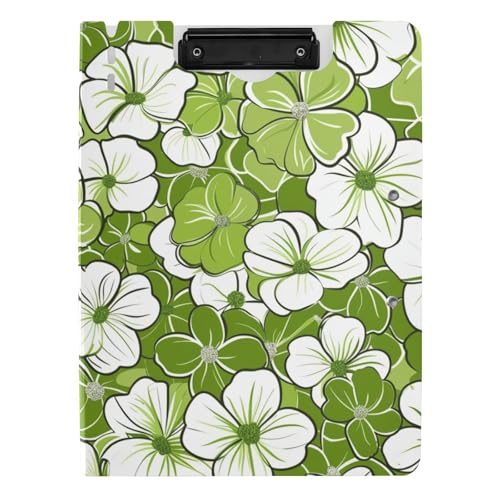 Klemmbrett mit Ordner Grün und Blumen A4 Klemmbrett Clipfolio Doppel Metall Clips Stifthalter Schule Klemmbrett mit Abdeckung Klemmbrett mit Ordner Grün und Blumen A4 Klemmbrett Clipfolio Doppel Metall Clips Stifthalter Schule Klemmbrett mit Abdeckung von tplaotee