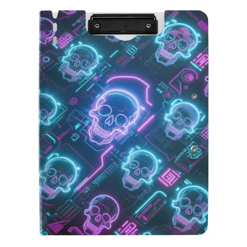 Klemmbrett mit Ordner Halloween Weiß Schädel A4 Klemmbrett Binder Doppelte Metallclips Stifthalter Schule Klemmbrett mit Abdeckung Klemmbrett mit Ordner Halloween Weiß Schädel A4 Klemmbrett Binder Doppelte Metallclips Stifthalter Schule Klemmbrett mit Abdeckung von tplaotee