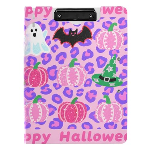 Klemmbrett mit Ordner Lavendel Leopardenmuster Kürbis Halloween A4 Klemmbrett Binderfolio Horizontal und Vertikal Doppelclips Schule Klemmbrett mit Abdeckung Klemmbrett mit Ordner Lavendel Leopardenmuster Kürbis Halloween A4 Klemmbrett Binderfolio Horizontal und Vertikal Doppelclips Schule Klemmbrett mit Abdeckung von tplaotee