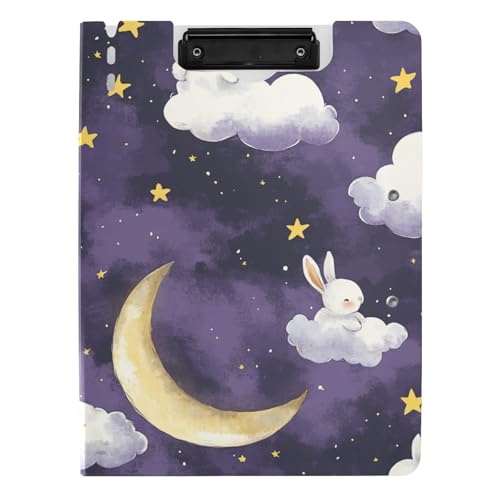 Klemmbrett mit Ordner Lila Wolken Kaninchen Mond A4 Klemmbrett Folio Zwei Metallclips Stifthalter Büro Klemmbrett mit Hardcover Klemmbrett mit Ordner Lila Wolken Kaninchen Mond A4 Klemmbrett Folio Zwei Metallclips Stifthalter Büro Klemmbrett mit Hardcover von tplaotee