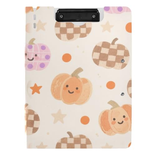 Klemmbrett mit Ordner Niedlich Braun Cartoon Halloween Kürbis A4 Klemmbrett mit Binder Doppelte Metallclips Stifthalter Büro Klemmbrett mit Abdeckung Klemmbrett mit Ordner Niedlich Braun Cartoon Halloween Kürbis A4 Klemmbrett mit Binder Doppelte Metallclips Stifthalter Büro Klemmbrett mit Abdeckung von tplaotee