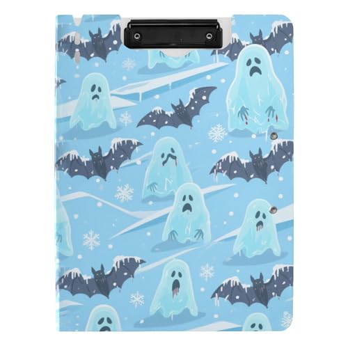 Klemmbrett mit Ordner Winter Fledermaus Blau Weiß A4 Klemmbrett Folio Doppelclips Stifthalter Schule Klemmbrett mit Abdeckung Klemmbrett mit Ordner Winter Fledermaus Blau Weiß A4 Klemmbrett Folio Doppelclips Stifthalter Schule Klemmbrett mit Abdeckung von tplaotee