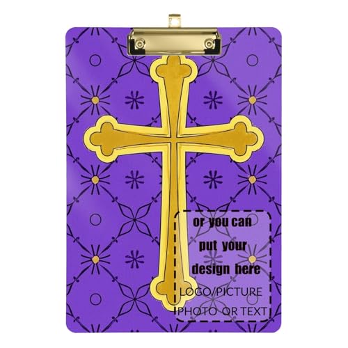 Klemmbrett mit goldfarbenem Kreuz, Vintage-Stil, Blumenmuster, personalisierbar, Hartbrett für Klassenzimmer, für Lehrer, Gymnasium, Größe 22,9 x 30,5 cm Klemmbrett mit goldfarbenem Kreuz, Vintage-Stil, Blumenmuster, personalisierbar, Hartbrett für Klassenzimmer, für Lehrer, Gymnasium, Größe 22,9 x 30,5 cm von tplaotee