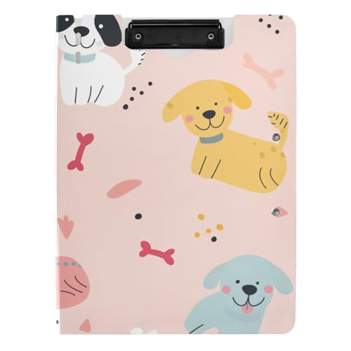 Klemmbrettmappe Cartoon niedliche Hunde hellrot A4 Klemmbrett Folio horizontal und vertikal Doppelclips Schule Klemmbrett mit Abdeckung Klemmbrettmappe Cartoon niedliche Hunde hellrot A4 Klemmbrett Folio horizontal und vertikal Doppelclips Schule Klemmbrett mit Abdeckung von tplaotee