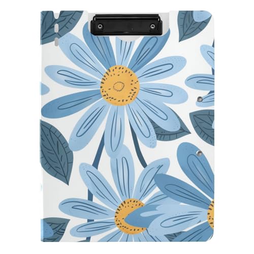 Klemmbrettmappe Niedliche blaue Gänseblümchen Blumen A4 Klemmbrett Padfolio horizontal und vertikal Doppelclips Büro Klemmbrett mit Abdeckung Klemmbrettmappe Niedliche blaue Gänseblümchen Blumen A4 Klemmbrett Padfolio horizontal und vertikal Doppelclips Büro Klemmbrett mit Abdeckung von tplaotee