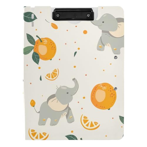 Klemmbrettmappe mit Aufbewahrung, alter Stil, Elefant, Mandarine, bunt, A4-Klemmbrett mit Ordner, doppelte Metallclips, Stifthalter, Büro-Klemmbrett mit Abdeckung Klemmbrettmappe mit Aufbewahrung, alter Stil, Elefant, Mandarine, bunt, A4-Klemmbrett mit Ordner, doppelte Metallclips, Stifthalter, Büro-Klemmbrett mit Abdeckung von tplaotee