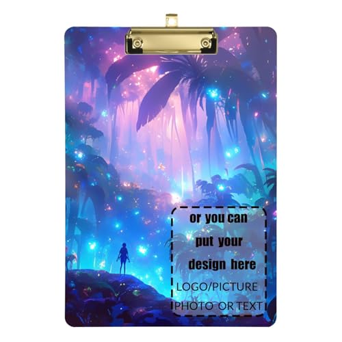 Magische Regenwald-Landschaft, Fantasie-Farbe, personalisierbar, Klemmbrett, Notizblock, Acryl, niedlich, für Lehrer, Muss für Klassenzimmer, Grundschule, Größe 22,9 x 30,5 cm Magische Regenwald-Landschaft, Fantasie-Farbe, personalisierbar, Klemmbrett, Notizblock, Acryl, niedlich, für Lehrer, Muss für Klassenzimmer, Grundschule, Größe 22,9 x 30,5 cm von tplaotee