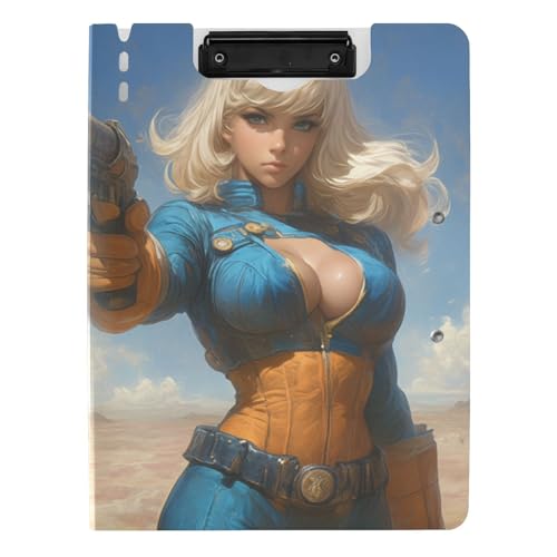 Ordner Klemmbrett mit Aufbewahrung Mysterious Blonde Future Warrior A4 Klemmbrett Binder Horizontal und Vertikal Doppelclips Büro Klemmbrett mit Abdeckung Ordner Klemmbrett mit Aufbewahrung Mysterious Blonde Future Warrior A4 Klemmbrett Binder Horizontal und Vertikal Doppelclips Büro Klemmbrett mit Abdeckung von tplaotee