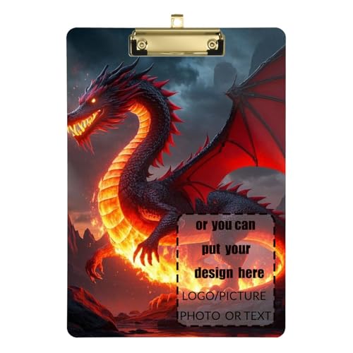 Red Flame Dragon Customize Outdoor Klemmbrett Hartbrett für Hausaufgaben Pädiatrische Größe 22,9 x 30,5 cm Red Flame Dragon Customize Outdoor Klemmbrett Hartbrett für Hausaufgaben Pädiatrische Größe 22,9 x 30,5 cm von tplaotee