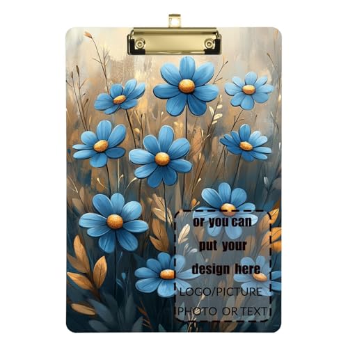 Schickes blaues Gänseblümchen fließt Ölgemälde, individuelle Kinderkrankenschwester-Klemmbretter, Standardloch für personalisierte Klemmbretter für Lehrer, Größe 22,9 x 30,5 cm Schickes blaues Gänseblümchen fließt Ölgemälde, individuelle Kinderkrankenschwester-Klemmbretter, Standardloch für personalisierte Klemmbretter für Lehrer, Größe 22,9 x 30,5 cm von tplaotee