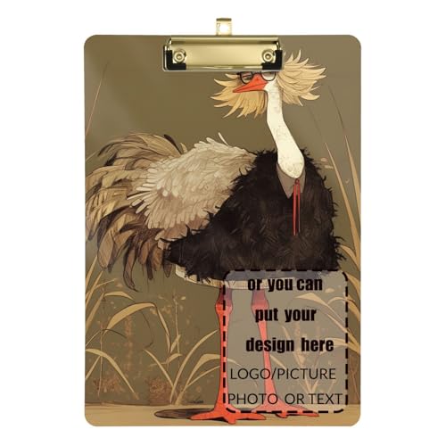 Strauß Vintage Retro Individuelle schlanke Klemmbrett-Hülle transparent für Fußball Softball Coaching Größe 9 x 12 von tplaotee
