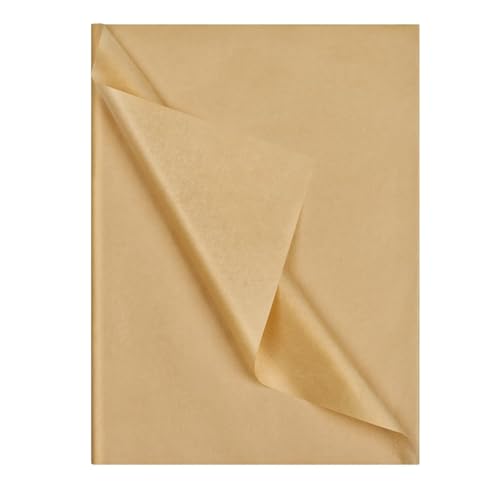 72 Blatt Seidenpapier, 50x70 cm Packseide Verpackungsmaterial Seidenpapier Geschenkpapier für Hochzeit Diy-Geschenkdekoration, Seidenpapier Zum Verpacken (Khaki) von trabag