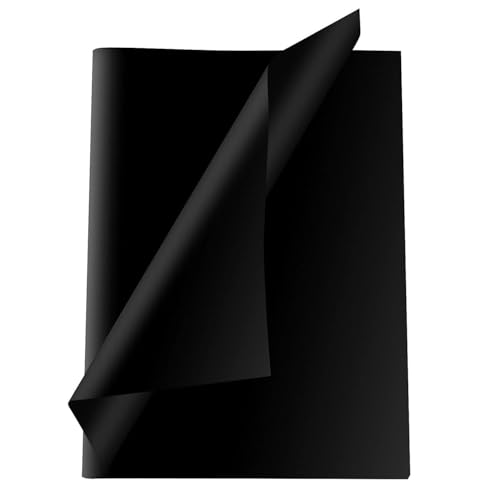 72 Blatt Seidenpapier, 50x70 cm Packseide Verpackungsmaterial Seidenpapier Geschenkpapier für Hochzeit Diy-Geschenkdekoration, Seidenpapier Zum Verpacken (Schwarz) von trabag