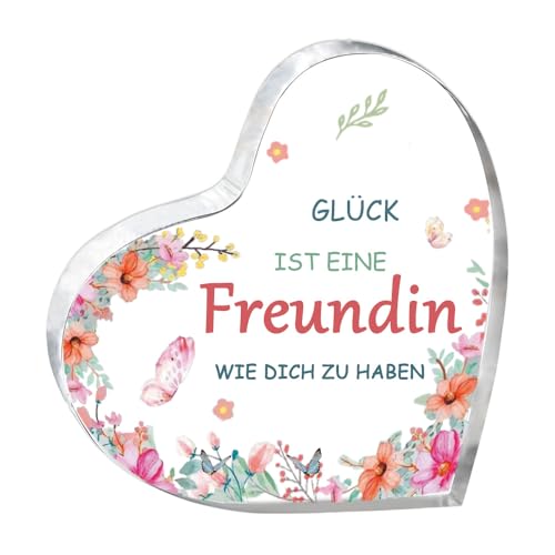 Geschenk Beste Freundin Geburtstag, Beste Freundin Geschenke, Acryl-Heimdekoration Geschenke für Freundin Zum Einzigartige Freundschaftsges, Weihnachtsgeschenke von trabag