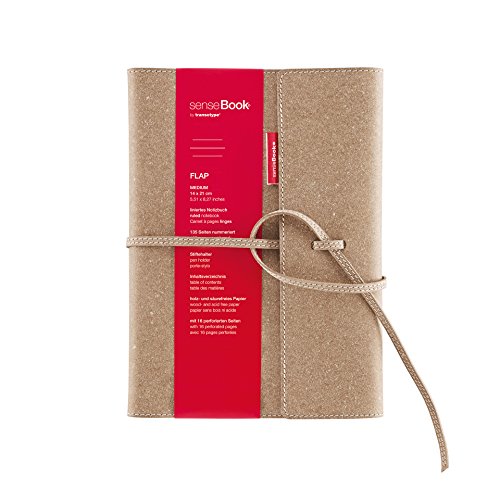 transotype senseBook FLAP Design Notizbuch refillable, medium - ca. A5, liniert, weitere Varianten auswählbar, mit Klappe und Schnürung, edles Rinderleder transotype senseBook FLAP Design Notizbuch refillable, medium - ca. A5, liniert, weitere Varianten auswählbar, mit Klappe und Schnürung, edles Rinderleder von transotype