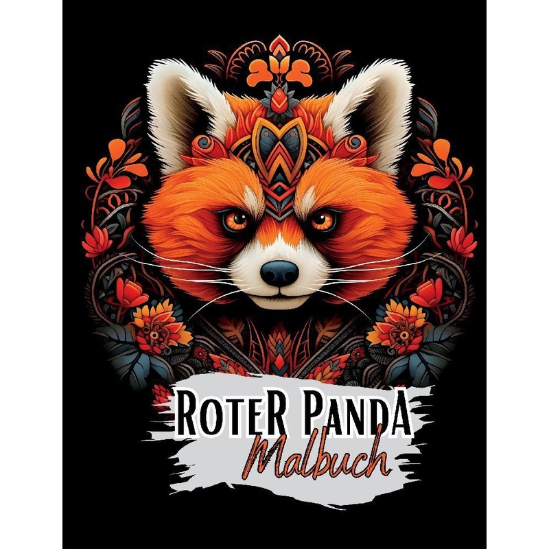 Schwarzes "Roter Panda Malbuch". - Lucy´s Schwarze Malbücher, Kartoniert (TB) von tredition