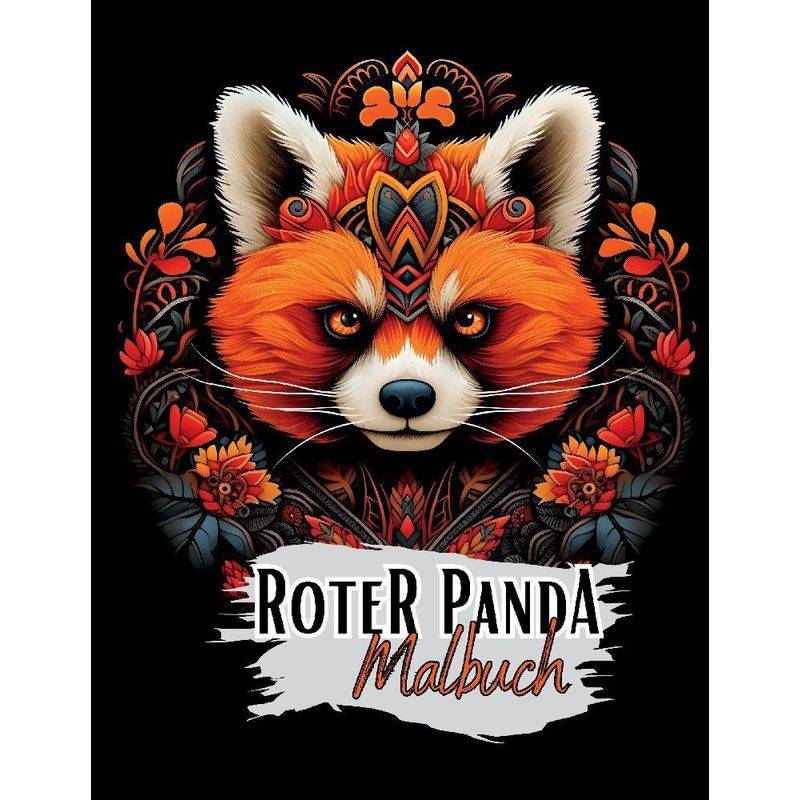 Schwarzes "Roter Panda Malbuch". - Lucy´s Schwarze Malbücher, Kartoniert (TB) von tredition