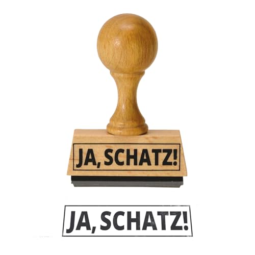 trendaffe Der Ja, Schatz! Holzstempel trendaffe Der Ja, Schatz! Holzstempel von trendaffe