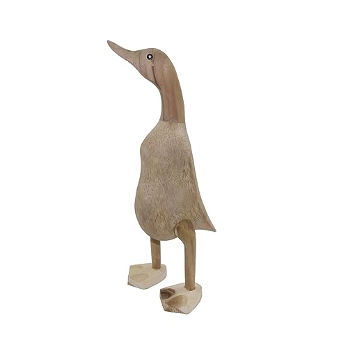 trendforge® - Handgefertigt zum Bemalen - Deko-Enten aus Teakholz - Vielfältige Modelle - Natürliche und hochwertige Holzfiguren für den Innen- und Außenbereich - einzigartiges Geschenk von trendforge